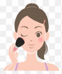 Download Free Doing Girl Vector Pic Makeup Icon Favicon - Putting On Clipart Transparent png