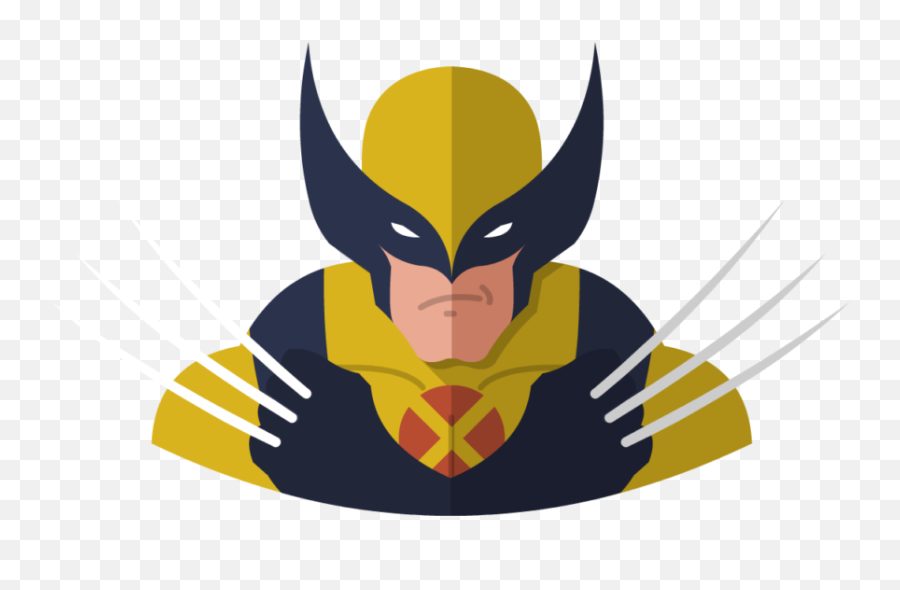 Wolverine Flat Icon U2022 Yoolk Digital Ninja - Wolverine Png,Marvel Icon Png