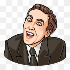 Nicolas Cage - Nicolas Cage Stickers Png,Nicolas Cage Png