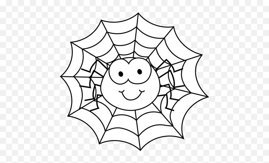 Spider Clip Art - Spiders Web Clipart Black And White Png,Spider Clipart Png