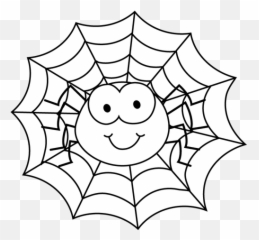 Spider Clip Art - Spiders Web Clipart Black And White png