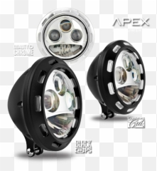 Motorcycle Custom Headlight - Led Custom Motorcycle Headlights Png,Headlight Png
