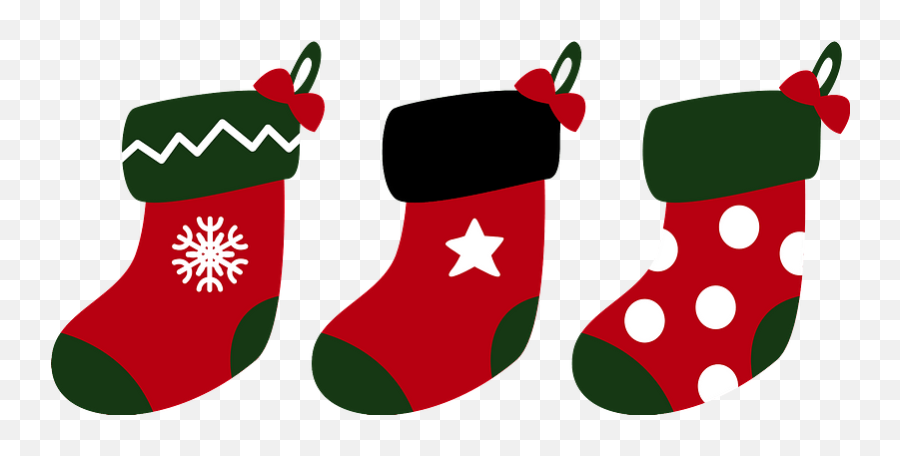 Christmas Socks Clipart Free Download Creazilla - Christmas Stocking Png,Christmas Stockings Png