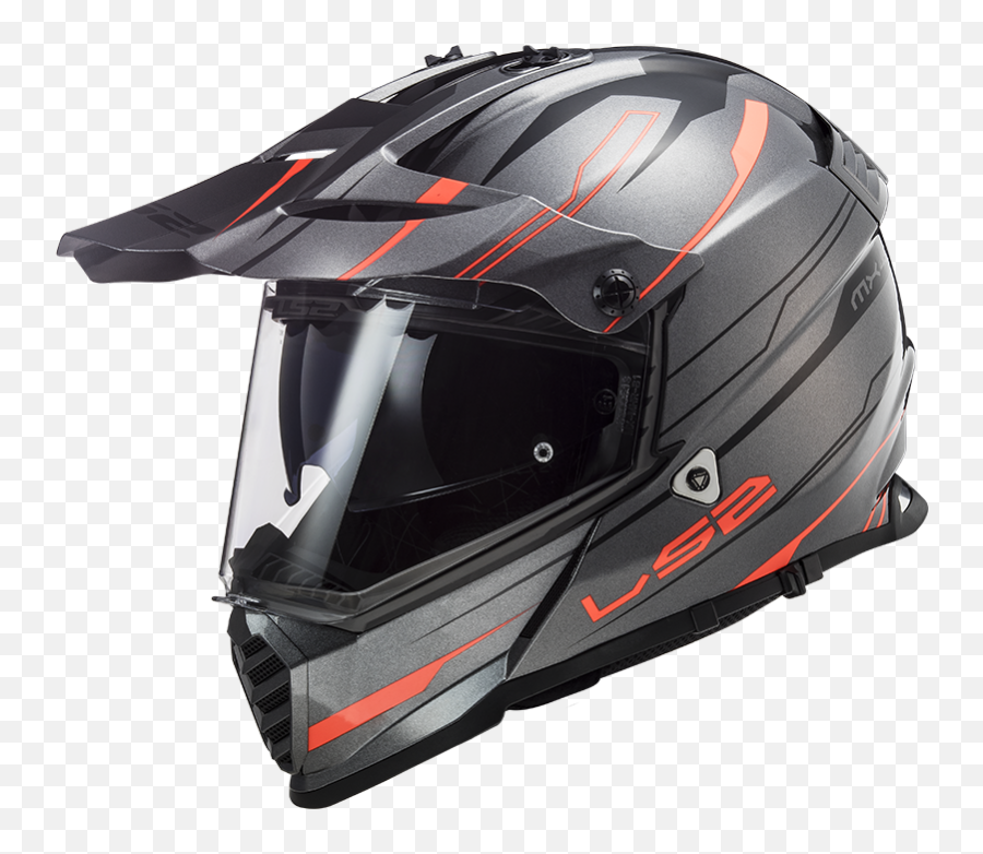 Ls2 Mx436 Pioneer Evo Knight Titanium Orange Xs - Ls2 Mx436 Pioneer Evo Grigio Png,Knight Helmet Png
