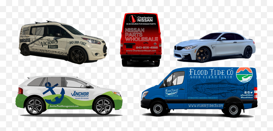 Vehicle Wraps U0026 Vinyl Graphics - Charleston Wraps Compact Van Png,Van Png