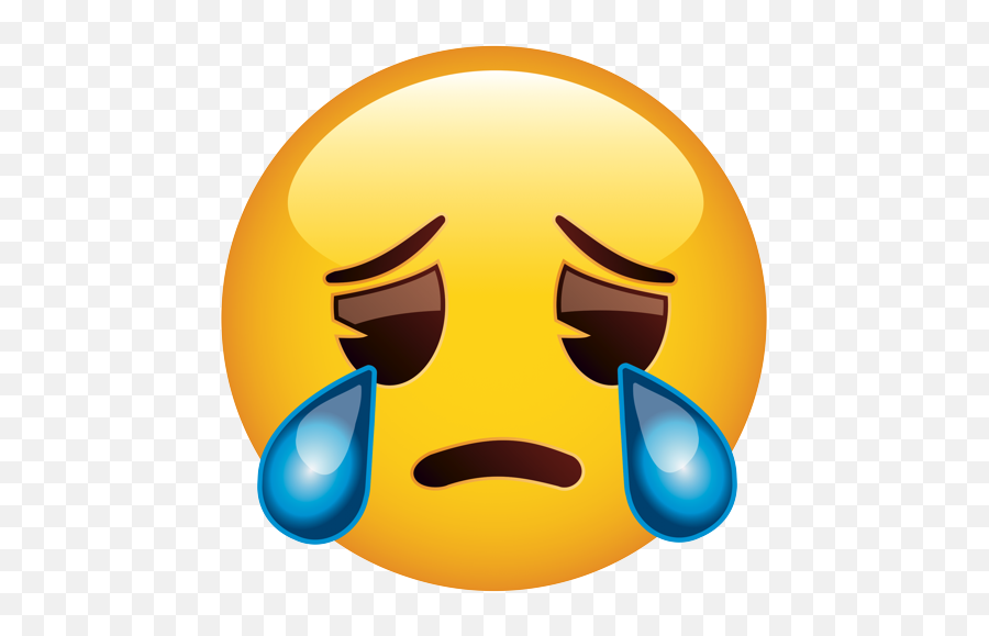 Emoji U2013 The Official Brand Crying Face Variant Two Tears - Smiley Png,Crying Face Png