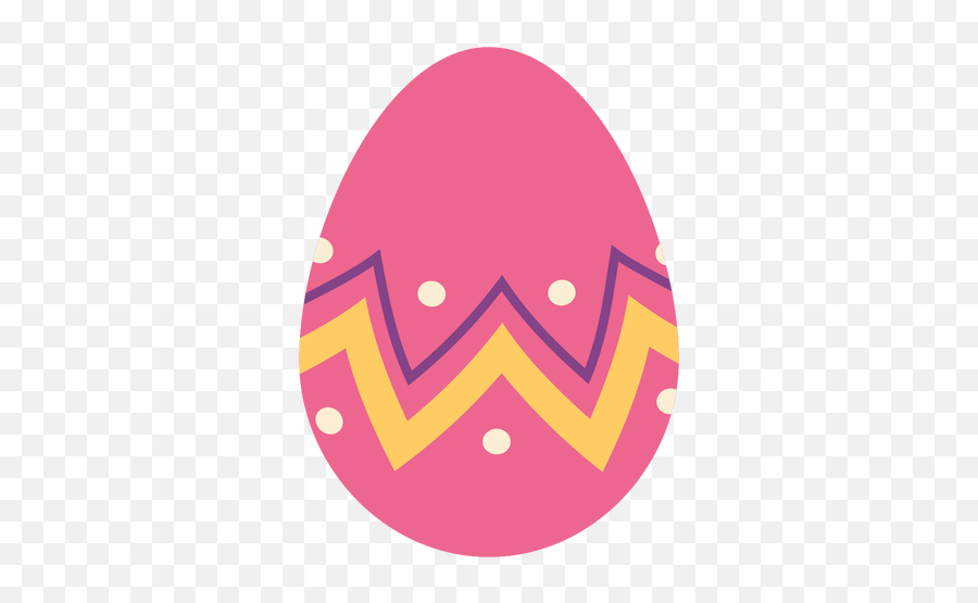 Egg Easter Painted Pattern Zigzag Spot - Ovos De Páscoa Coloridos Grandes Fundo Transparente Png,Painted Circle Png