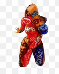 Koi Grand Tupac Biggie Bodypaint - 2pac Biggie Png,2pac Png