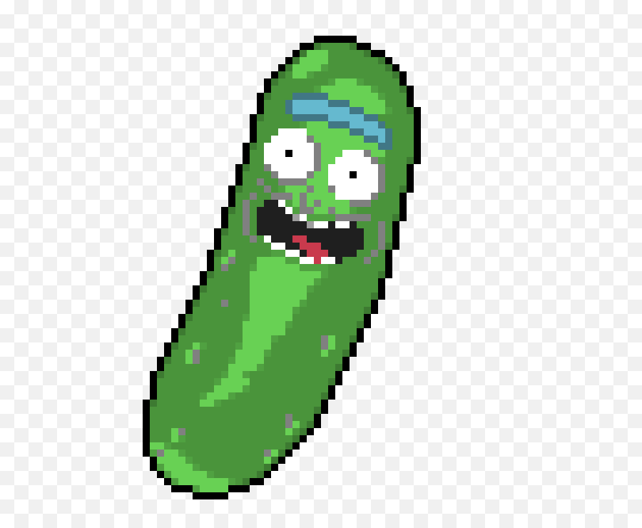 Pickle Rick Pixel Art Transparent Png - Pickle Rick Pixel Art,Pickle Png