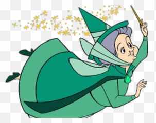Sleeping Beauty Clipart Fairy Godmother - Fauna Fairy Godmothers Transparent Png,Fairy Godmother Png