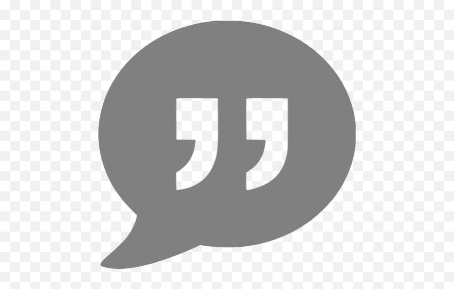 Gray Quote Icon - Free Gray Forum Icons Quotes Icon Grey Png,Quote Png
