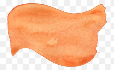 24 Orange Watercolor Brush Stroke Png Transparent - Png