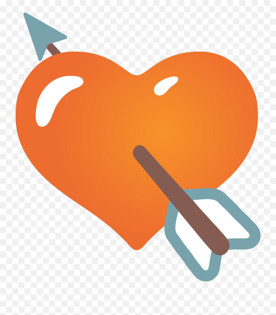 Download Open - Arrow Heart Emoji Android Png Image With No Heart,No Emoji Png