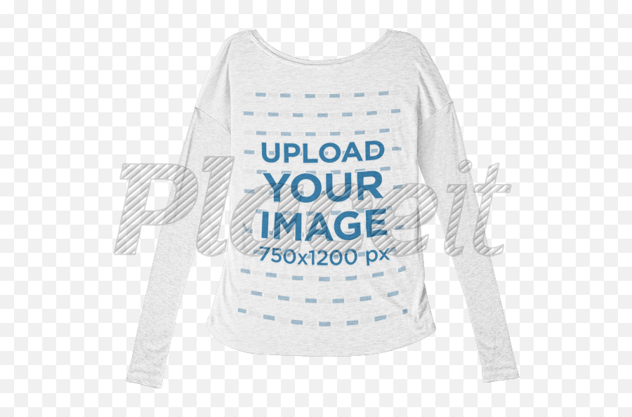 Bella Flowie Long Sleeve Tee Mockup Lying Against A Transparent Background A9810b Png Shirt