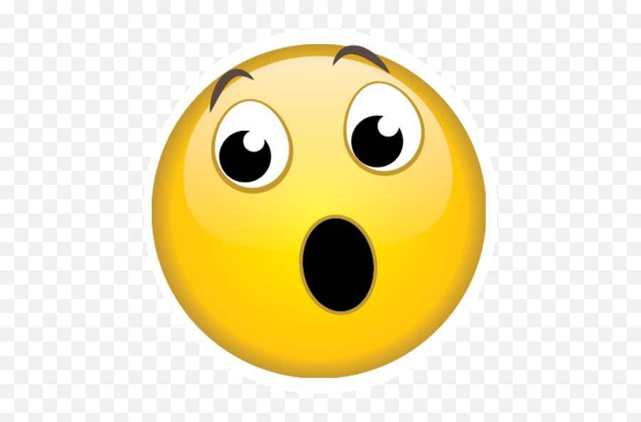 Emoticon Emoji Surprise Happiness - Surprise Facial Expression Clipart Png,Scared Emoji Transparent Background