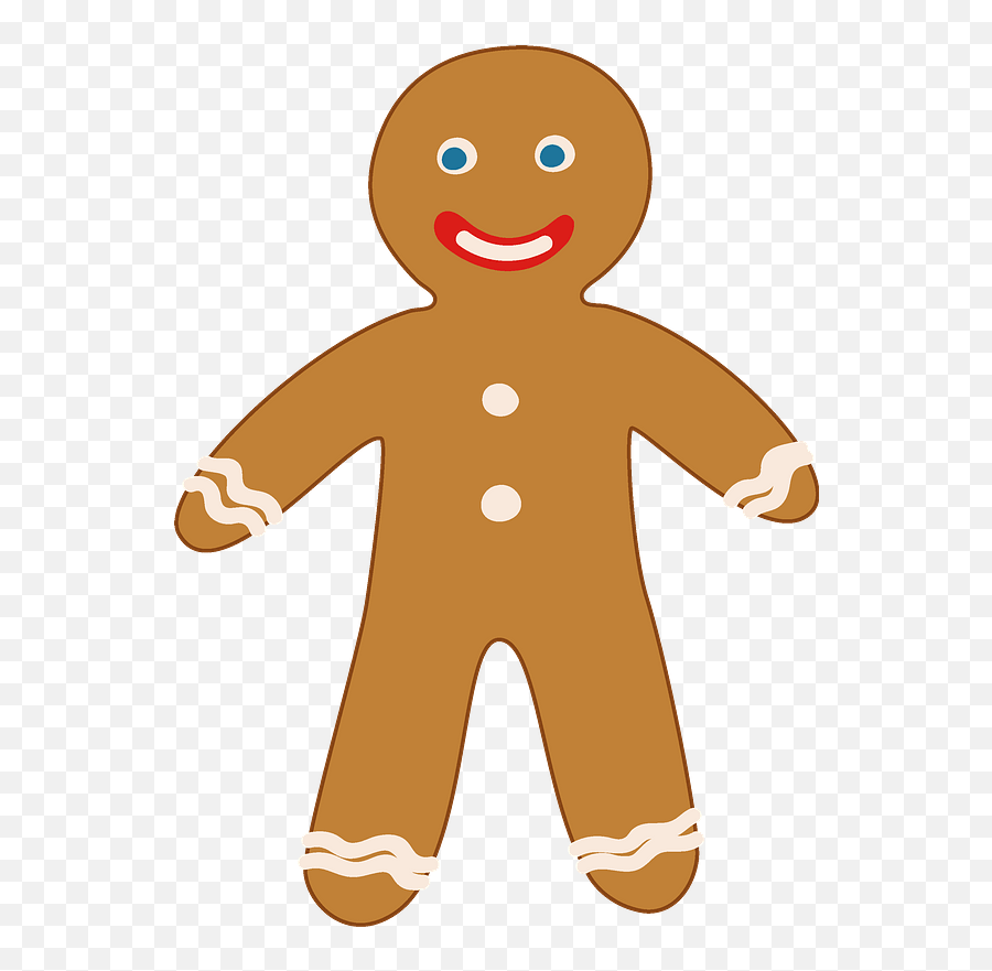 Gingerbread Man Clipart - Gingerbread Man Clipart Png,Gingerbread Png