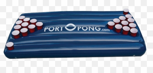 Portopong 6ft Inflatable Beer Pong Table Float - Blue Portopong Png,Beer Pong Png