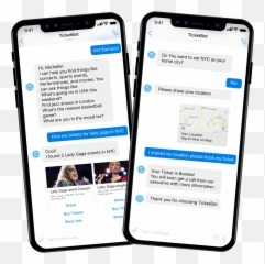 How Much Would It Cost To Develop Chatbot System For A - Vertical Png,Ticketmaster Logo Png