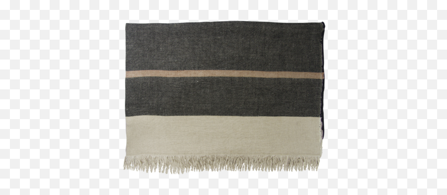 Belgian Linen Towel Png Black Stripe