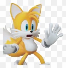Shocked Tails Blank Template - Team Sonic Racing png
