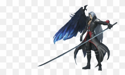 Sephiroth Transparent - Sephiroth Kingdom Hearts Dissidia Png,Sephiroth Png