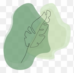 Minimal Tropical Banana Leaf Print - Arums png