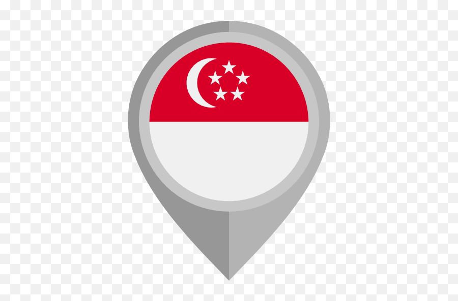 Of Flag Merlion Singapore Png Download - Singapore Flag Pin Png,Property Conflict Icon