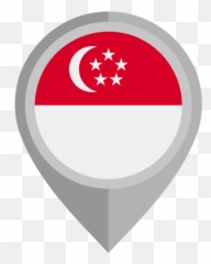 Of Flag Merlion Singapore Png Download - Pin
