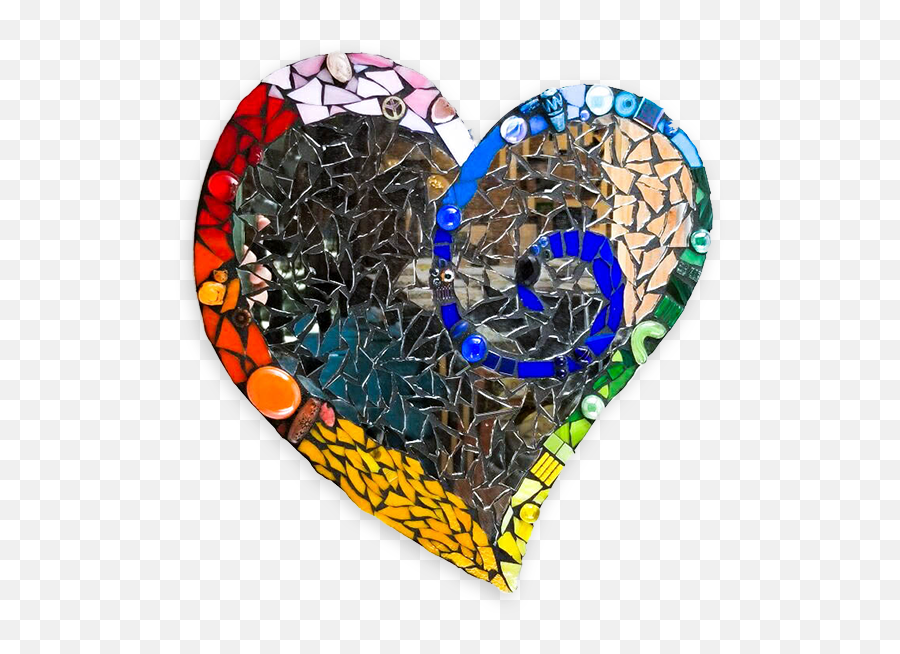 Diy Heart Kit - Mosaic Stained Glass Glassyalley Decorative Png,Icon Stained Glass