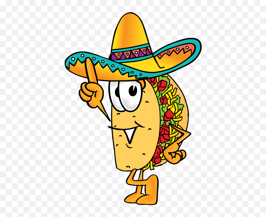 Nacho Clipart Sombrero Man Transparent - Cartoon Transparent Mexican Taco Png,Mexican Hat Png