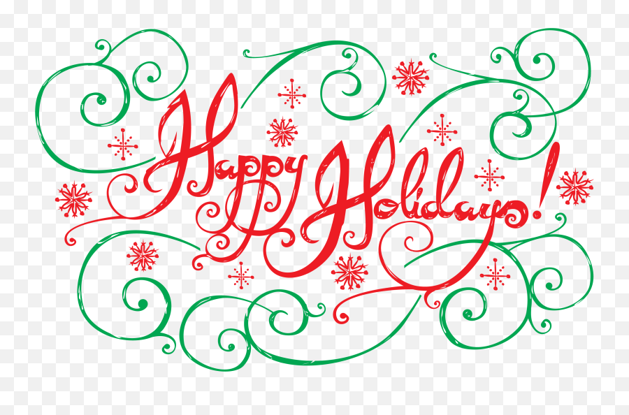 Happy Holidays Clipart Png - Happy Holidays Transparent Background,Holiday Images Png