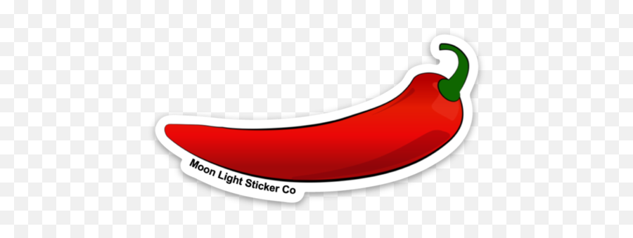 Food Stickers U2013 Tagged Red Hot Chili Pepper Moon Light - Spicy Png,Facebook Footer Icon