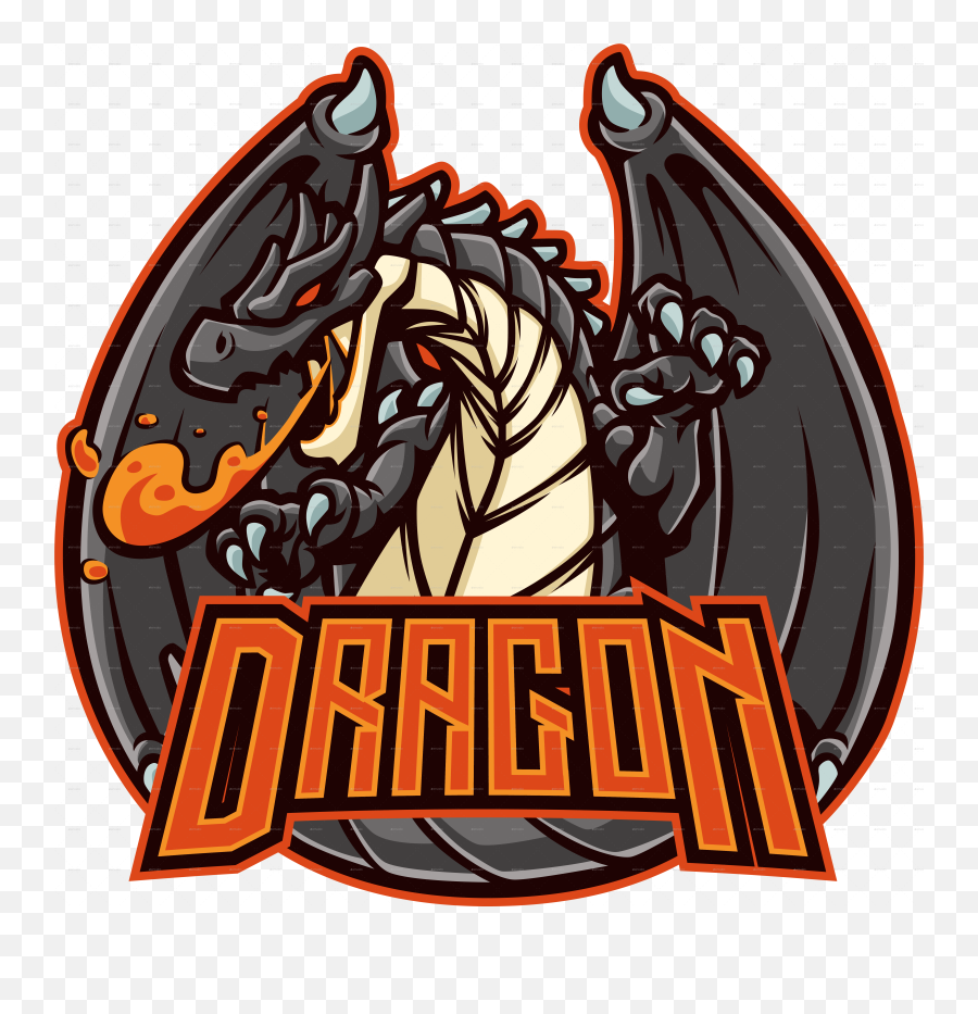 Dragon Mascot Logo For Esport And Sport By Issararbiullah - Dragon Mascot Logo Png,Fire Dragon Icon