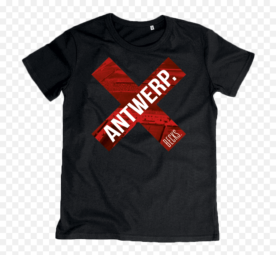 Black T - Shirt Red X Antwerp Active Shirt Png,Red X Png