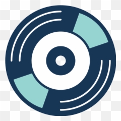 Vinyl Music Detailed Style Icon - Canva png