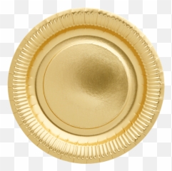 Paper Plate Transparent Png Clipart - Gold Plate Png,Plates Png