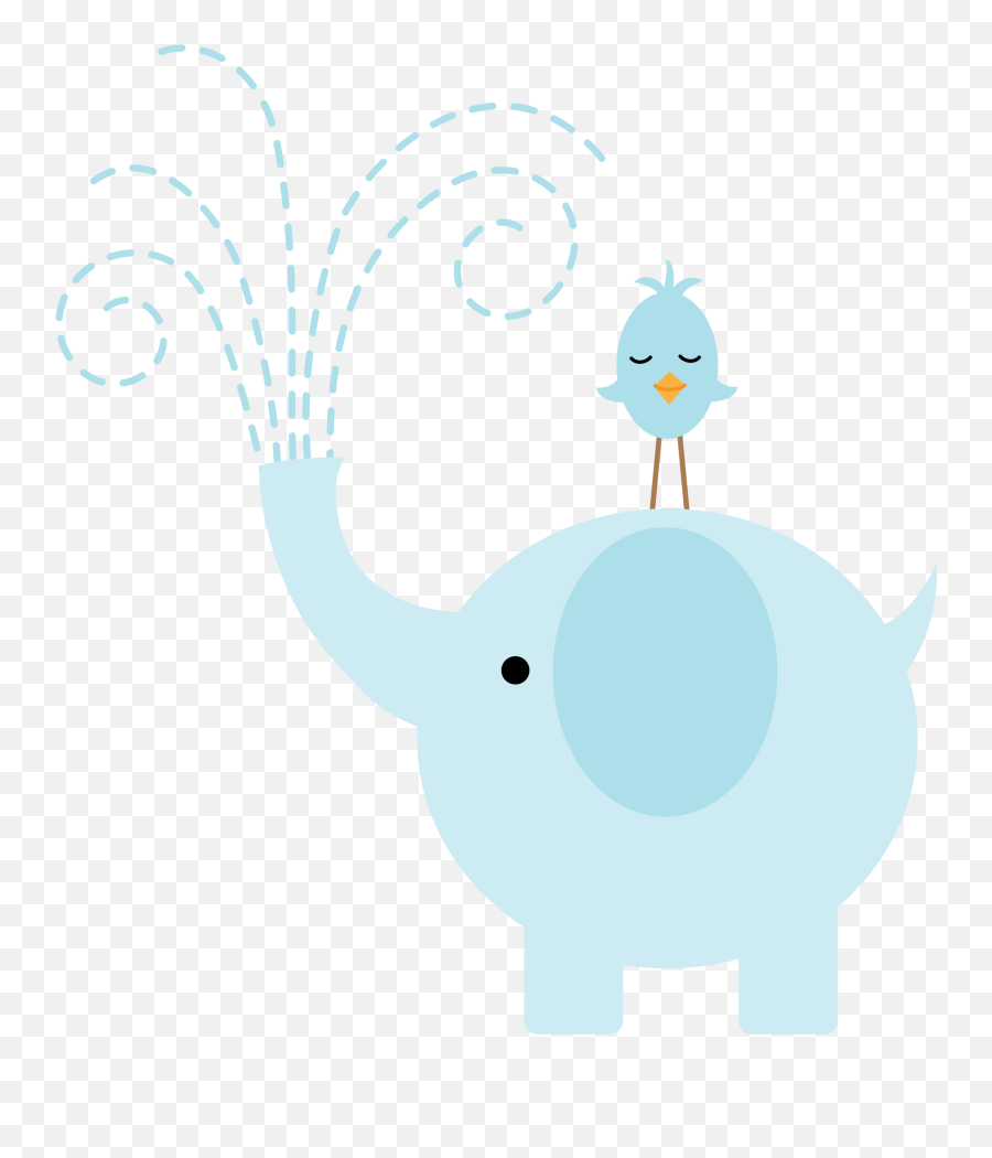 Elephant Baby Shower Transparent U0026 Png Clipart Free Download - Elefante Con Pajarito,Baby Shower Png