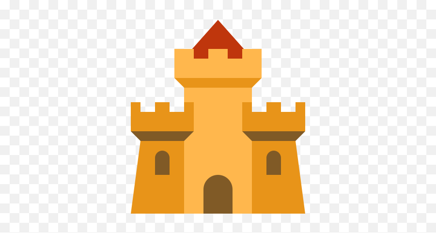 Castle Icon In Color Style Png