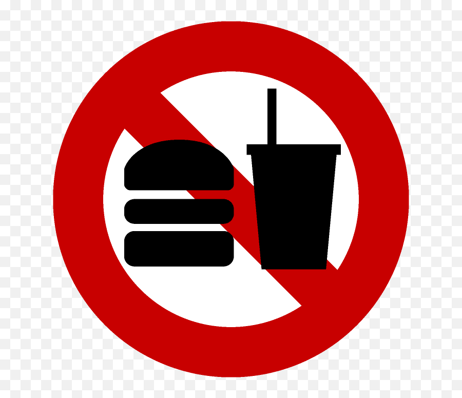 Eating And Drinking Prohibition Mark Illustration Material Png No Icon