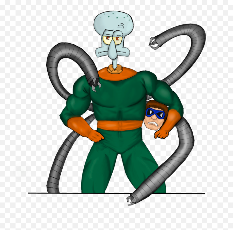 Doctor Squidward By Nika - Squidward Doctor Octopus Png,Squidward Png