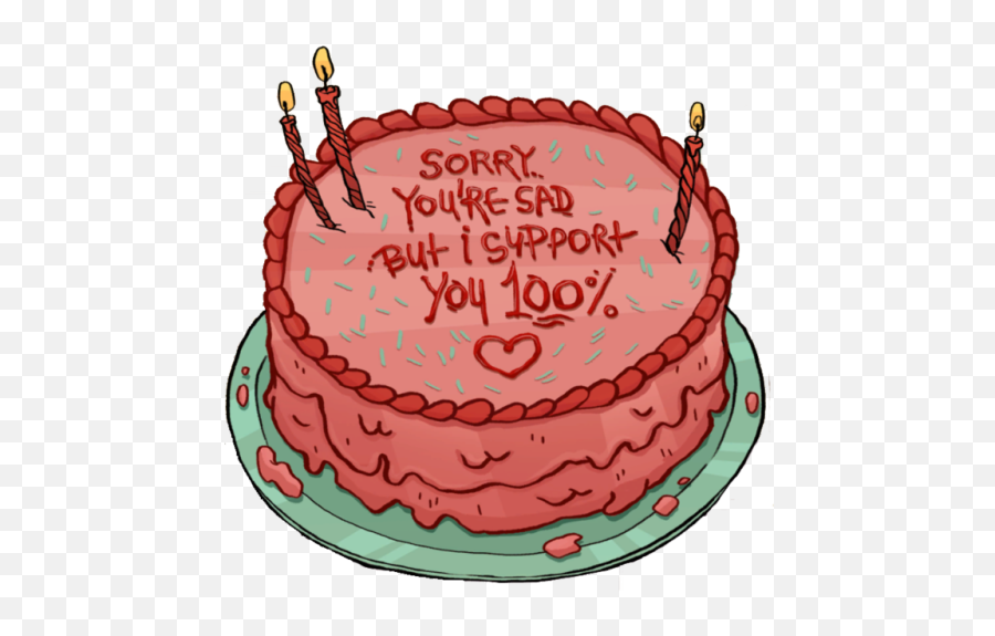 Birthday Cake Tumblr Png Image - Wholesome Memes For Sad Friends,Birthday Cake Transparent