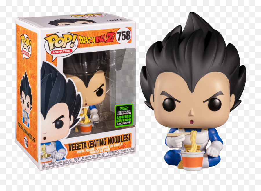 Funko Pop Dragon Ball Z - Vegeta Eating Noodles 758 2020 Spring Convention Exclusive Vegeta Eating Noodles Funko Pop Png,Drogon Png