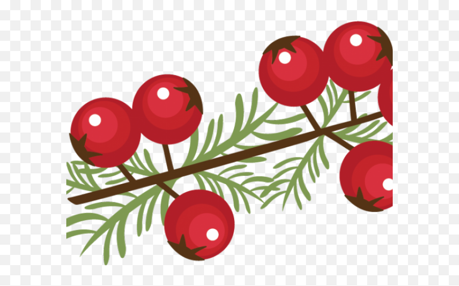 Berry Clipart Winter - Christmas Berries Clipart Png,Berries Png