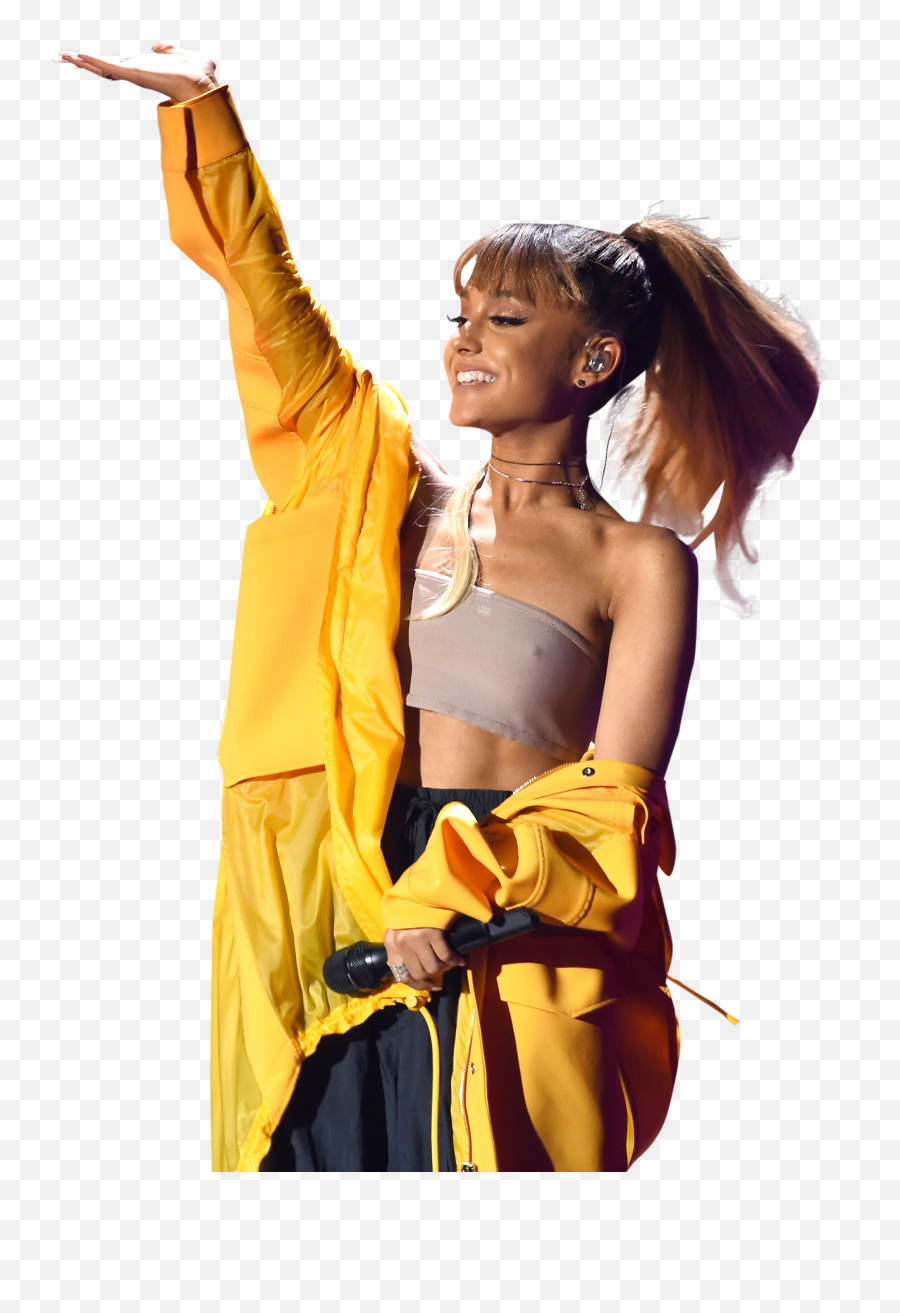 Ariana Grande In Yellow Dress - Transparent Ariana Grande Png,Ariana Grande Transparent Background