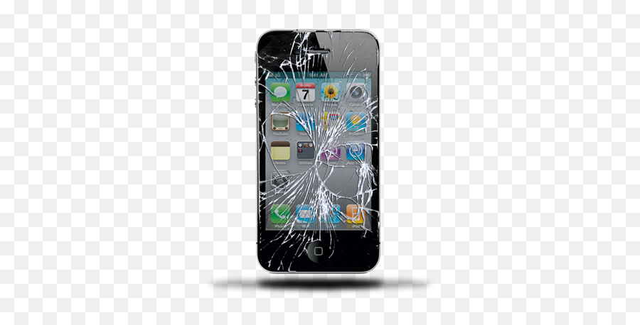 Iphone 4s Repairs - Techshark Wireless Repair Llc Apple Iphone 4 Png,Cracked Screen Png