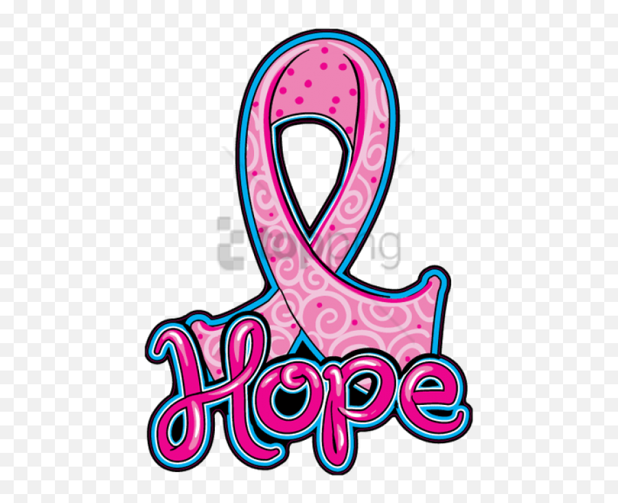 Download Hd Free Png Cute Cancer Ribbon Image With - Hope Cancer Mama Png,Pink Ribbon Png