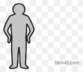 Man Outline Illustration - Twinkl png
