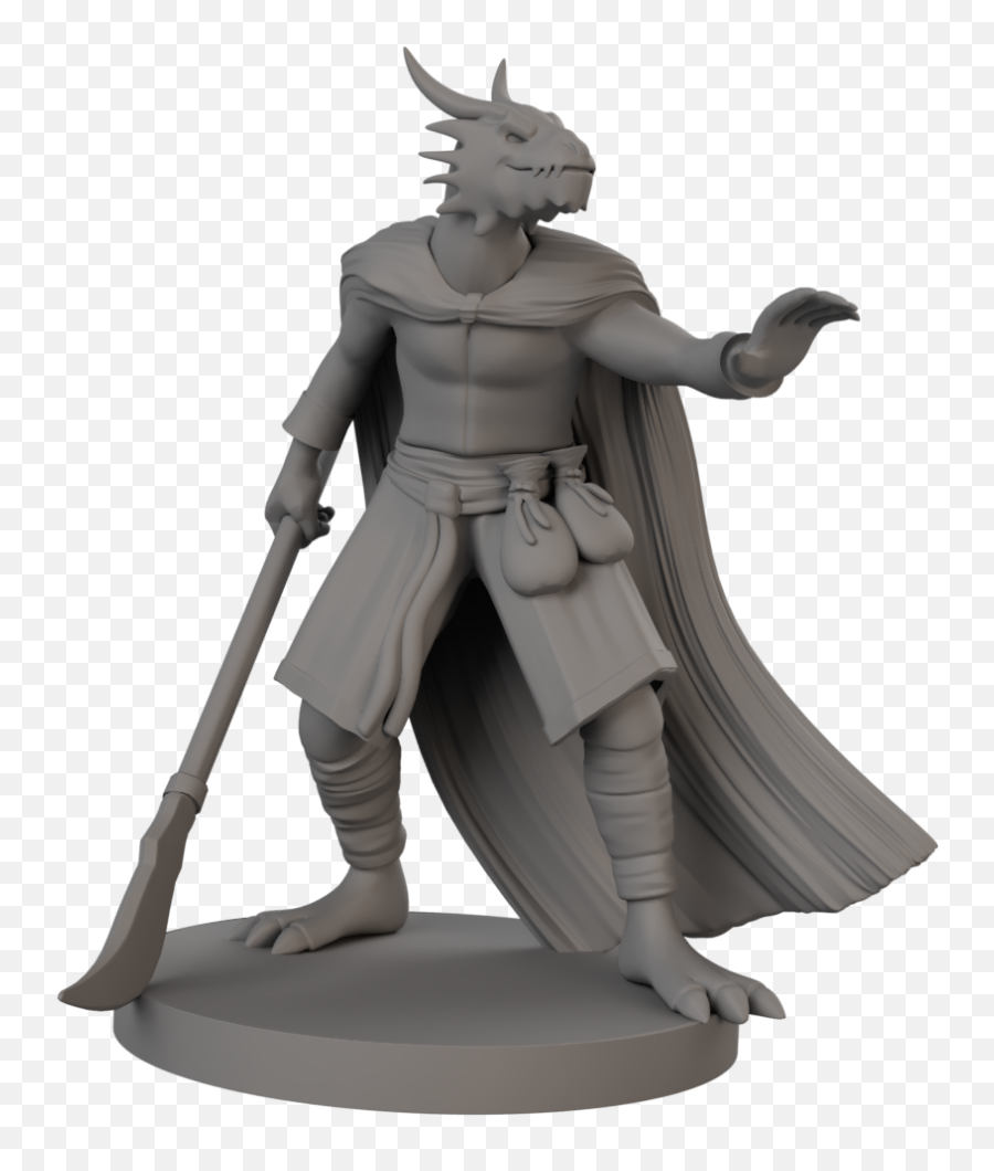 Dragonborn Sorcerer Figurine - Dragonborn Sorcerer Miniature Png,Dragonborn Png