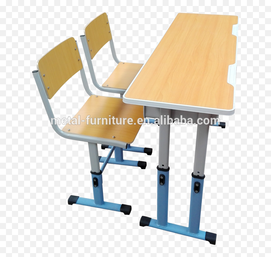 Two Seater Height Adjustable Kids Table And Chair Set School Desk - Buy Kids Table And Chair Kd School Deak And Chairadjustable Table And Office Chair Png,School Desk Png