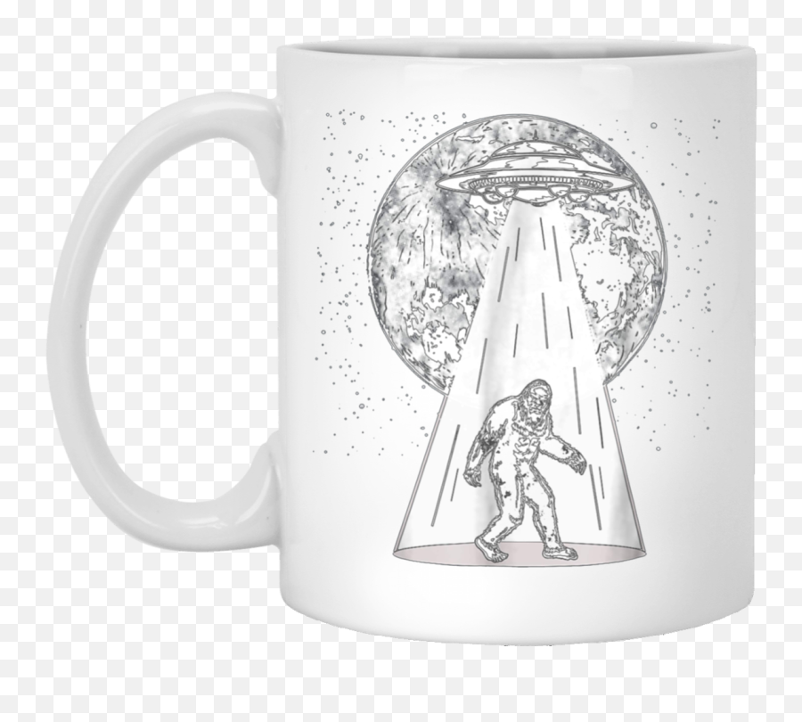 Download Bigfoot Alien Abduction S - Beer Stein Png,Flying Saucer Png